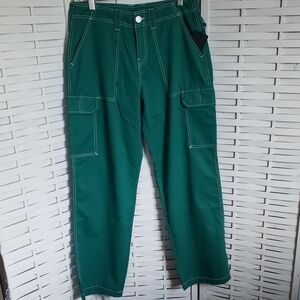True Religion Green Military Womens Cargo Baggy  Pants Size 29 New
